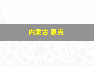 内蒙古 恩克